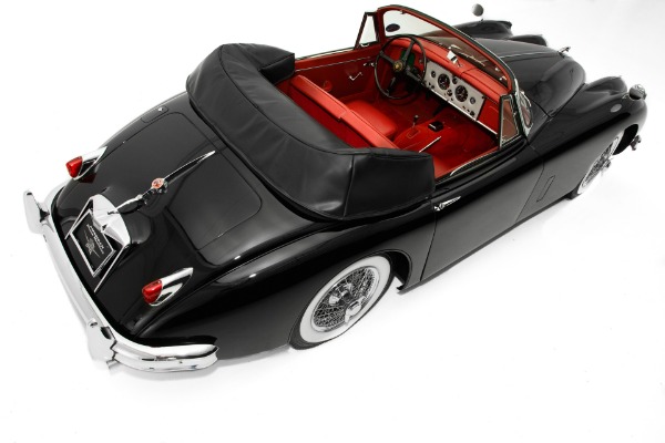 For Sale Used 1959 Jaguar XK150 Black, Red Leather, Stunning! | American Dream Machines Des Moines IA 50309