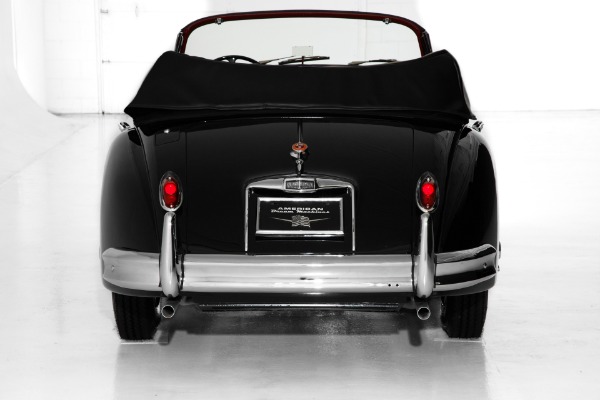 For Sale Used 1959 Jaguar XK150 Black, Red Leather, Stunning! | American Dream Machines Des Moines IA 50309