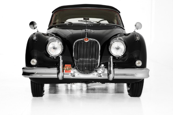 For Sale Used 1959 Jaguar XK150 Black, Red Leather, Stunning! | American Dream Machines Des Moines IA 50309