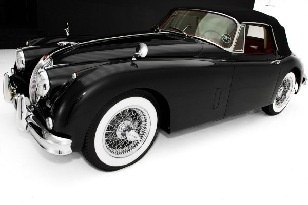 For Sale Used 1959 Jaguar XK150 Black, Red Leather, Stunning! | American Dream Machines Des Moines IA 50309