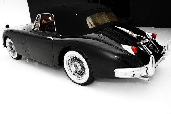 For Sale Used 1959 Jaguar XK150 Black, Red Leather, Stunning! | American Dream Machines Des Moines IA 50309