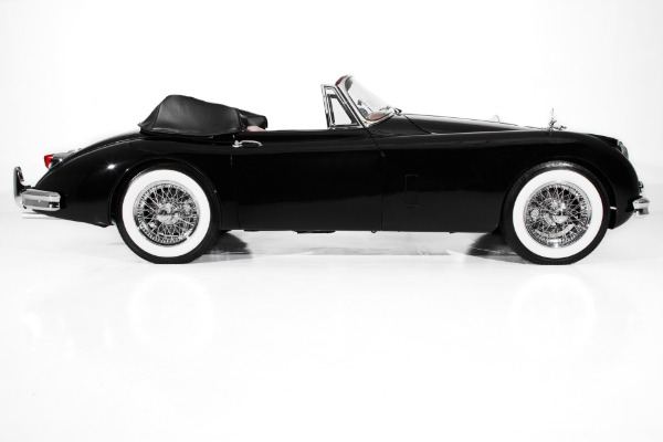 For Sale Used 1959 Jaguar XK150 Black, Red Leather, Stunning! | American Dream Machines Des Moines IA 50309