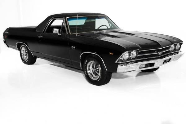 For Sale Used 1969 Chevrolet El Camino Black SS Auto PS PB PW | American Dream Machines Des Moines IA 50309