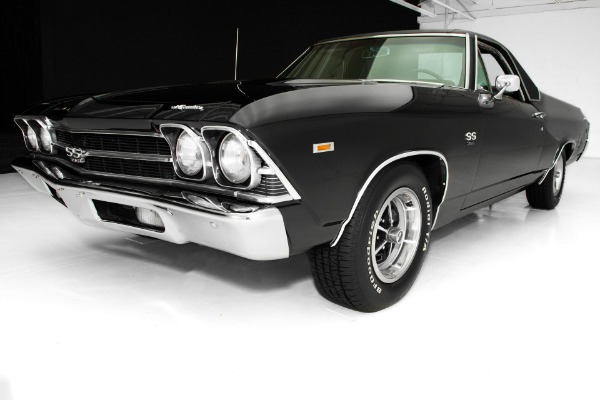 For Sale Used 1969 Chevrolet El Camino Black SS Auto PS PB PW | American Dream Machines Des Moines IA 50309