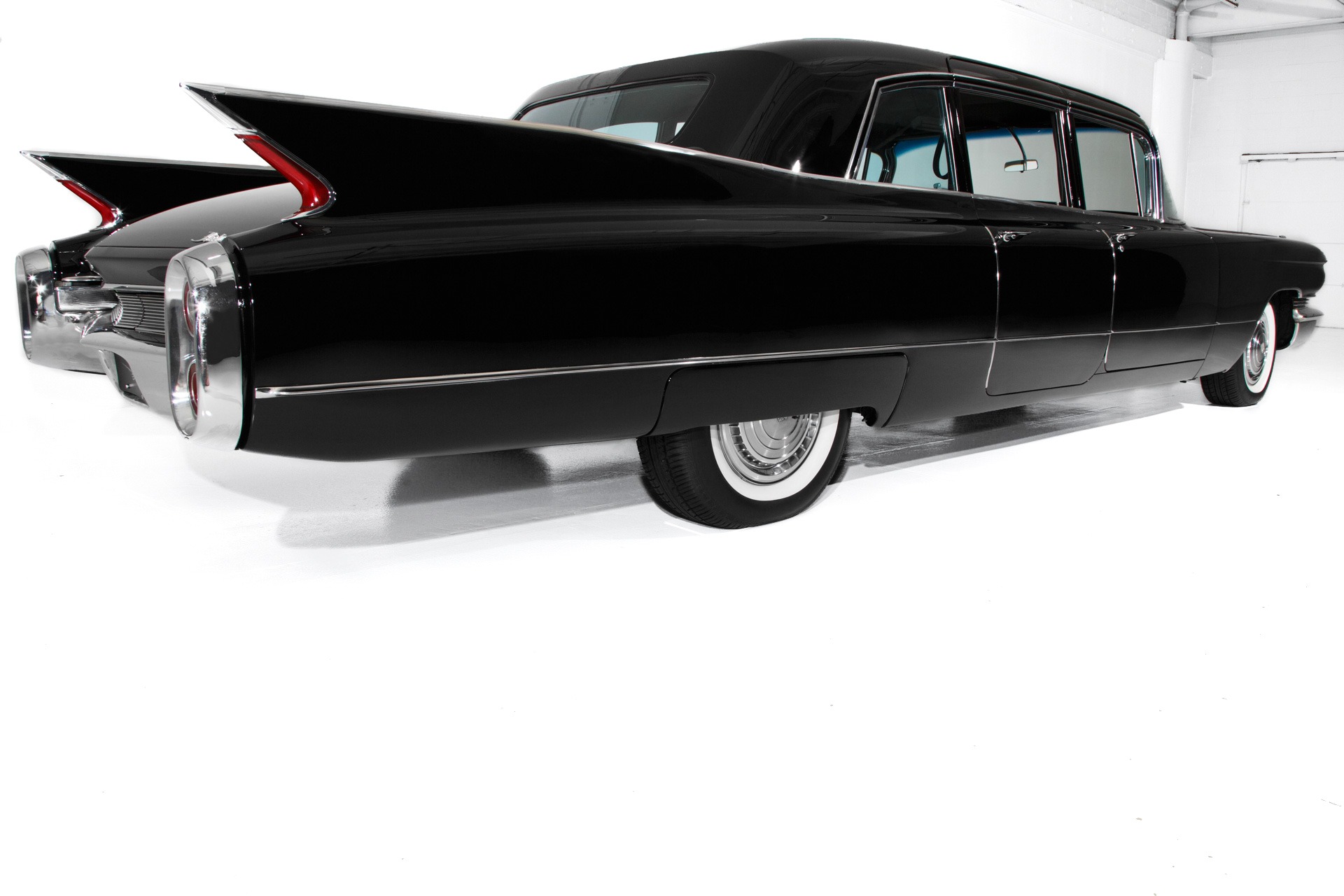 For Sale Used 1960 Cadillac Fleetwood Sinister Black Limo | American Dream Machines Des Moines IA 50309