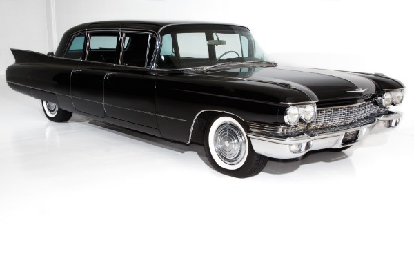 For Sale Used 1960 Cadillac Fleetwood Sinister Black Limo | American Dream Machines Des Moines IA 50309