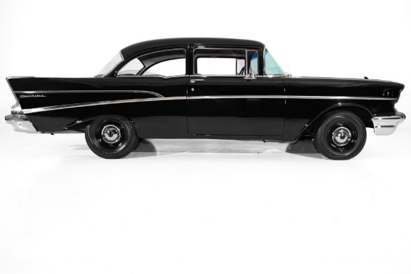 For Sale Used 1957 Chevrolet 210 Black 4-Speed Street Racer | American Dream Machines Des Moines IA 50309