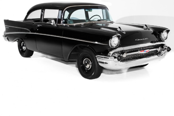 For Sale Used 1957 Chevrolet 210 Black 4-Speed Street Racer | American Dream Machines Des Moines IA 50309
