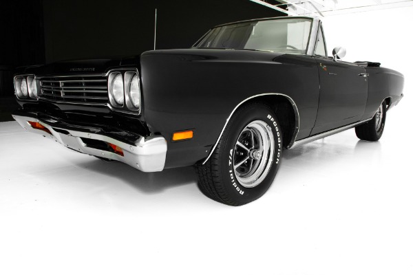 For Sale Used 1969 Plymouth Road Runner Triple Black 4-Speed | American Dream Machines Des Moines IA 50309