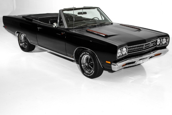 For Sale Used 1969 Plymouth Road Runner Triple Black 4-Speed | American Dream Machines Des Moines IA 50309