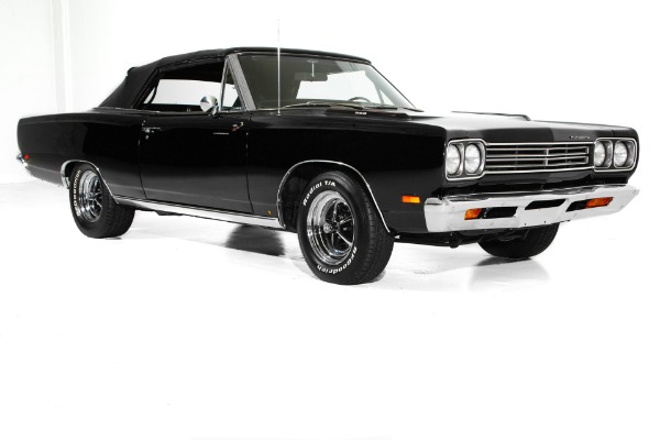 For Sale Used 1969 Plymouth Road Runner Triple Black 4-Speed | American Dream Machines Des Moines IA 50309