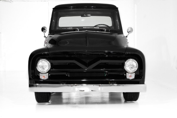 For Sale Used 1955 Ford Pickup F100 Black 302 Auto, Frame-Off | American Dream Machines Des Moines IA 50309