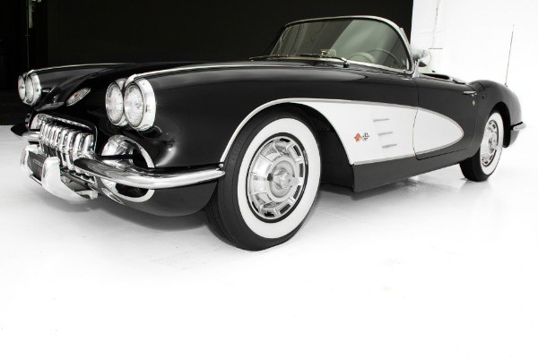 For Sale Used 1959 Chevrolet Corvette Black 4-speed, 2 tops | American Dream Machines Des Moines IA 50309