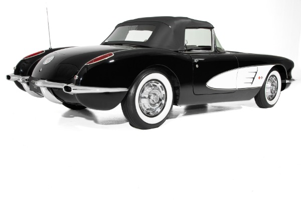 For Sale Used 1959 Chevrolet Corvette Black 4-speed, 2 tops | American Dream Machines Des Moines IA 50309