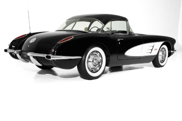 For Sale Used 1959 Chevrolet Corvette Black 4-speed, 2 tops | American Dream Machines Des Moines IA 50309