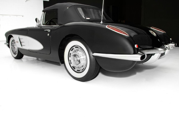 For Sale Used 1959 Chevrolet Corvette Black 4-speed, 2 tops | American Dream Machines Des Moines IA 50309