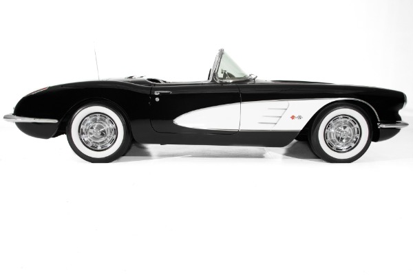 For Sale Used 1959 Chevrolet Corvette Black 4-speed, 2 tops | American Dream Machines Des Moines IA 50309