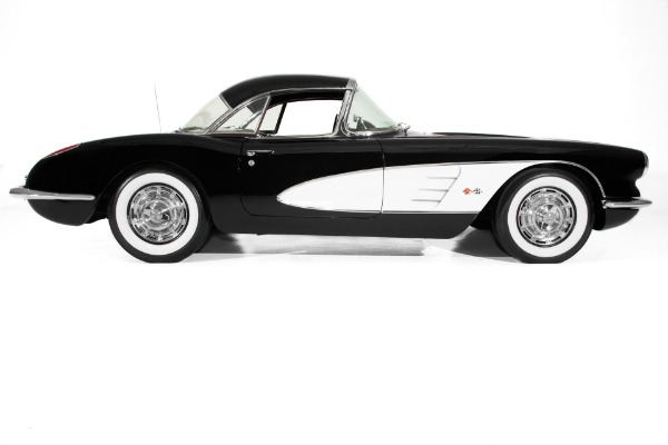 For Sale Used 1959 Chevrolet Corvette Black 4-speed, 2 tops | American Dream Machines Des Moines IA 50309