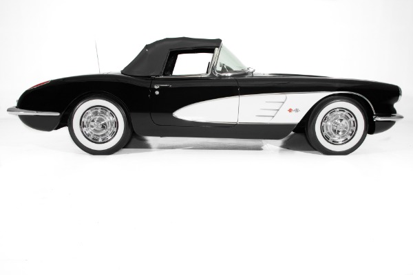 For Sale Used 1959 Chevrolet Corvette Black 4-speed, 2 tops | American Dream Machines Des Moines IA 50309