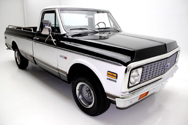 For Sale Used 1971 Chevrolet Cheyenne C10 Pickup Black Factory AC | American Dream Machines Des Moines IA 50309