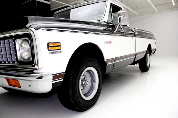 For Sale Used 1971 Chevrolet Cheyenne C10 Pickup Black Factory AC | American Dream Machines Des Moines IA 50309