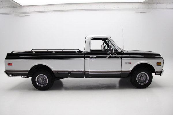 For Sale Used 1971 Chevrolet Cheyenne C10 Pickup Black Factory AC | American Dream Machines Des Moines IA 50309