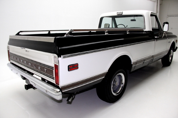 For Sale Used 1971 Chevrolet Cheyenne C10 Pickup Black Factory AC | American Dream Machines Des Moines IA 50309