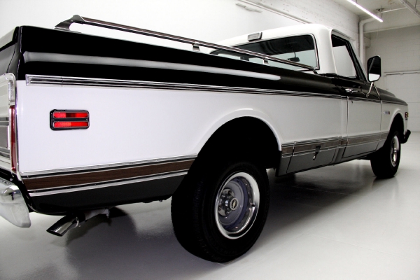 For Sale Used 1971 Chevrolet Cheyenne C10 Pickup Black Factory AC | American Dream Machines Des Moines IA 50309