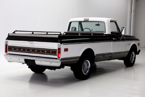 For Sale Used 1971 Chevrolet Cheyenne C10 Pickup Black Factory AC | American Dream Machines Des Moines IA 50309