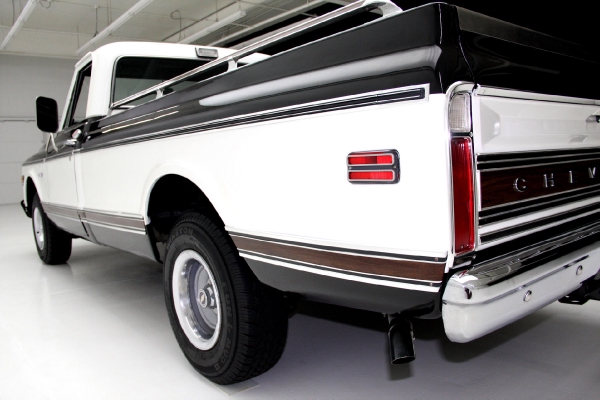 For Sale Used 1971 Chevrolet Cheyenne C10 Pickup Black Factory AC | American Dream Machines Des Moines IA 50309