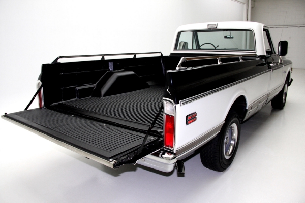 For Sale Used 1971 Chevrolet Cheyenne C10 Pickup Black Factory AC | American Dream Machines Des Moines IA 50309