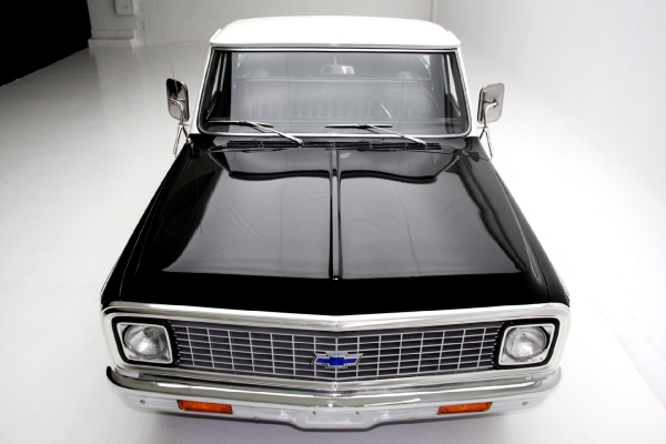 For Sale Used 1971 Chevrolet Cheyenne C10 Pickup Black Factory AC | American Dream Machines Des Moines IA 50309