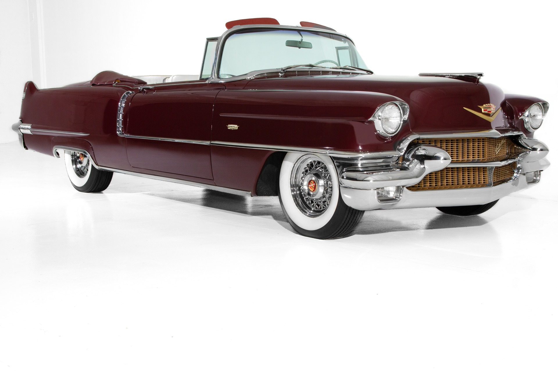 For Sale Used 1956 Cadillac  Chantilly Maroon Metallic | American Dream Machines Des Moines IA 50309