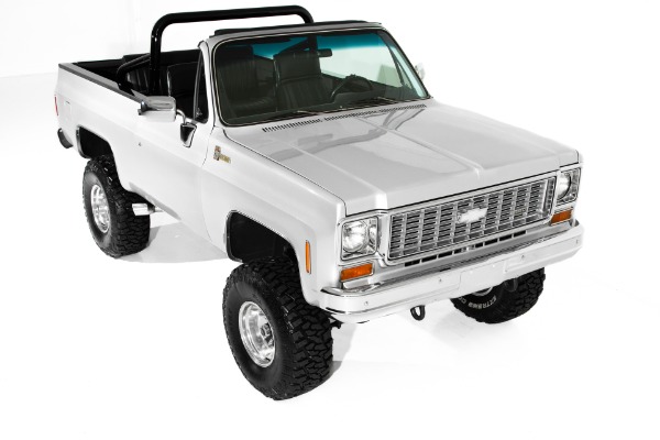 For Sale Used 1974 Chevrolet Blazer Silver/Black 4x4,  4-Speed | American Dream Machines Des Moines IA 50309