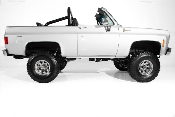 For Sale Used 1974 Chevrolet Blazer Silver/Black 4x4,  4-Speed | American Dream Machines Des Moines IA 50309