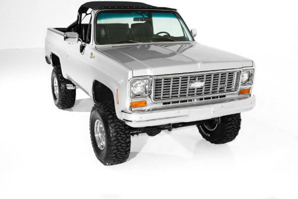 For Sale Used 1974 Chevrolet Blazer Silver/Black 4x4,  4-Speed | American Dream Machines Des Moines IA 50309