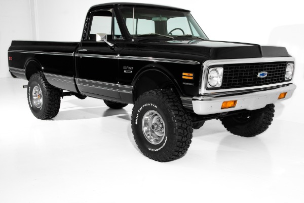 For Sale Used 1972 Chevrolet Pickup Black Houndstooth 454 | American Dream Machines Des Moines IA 50309