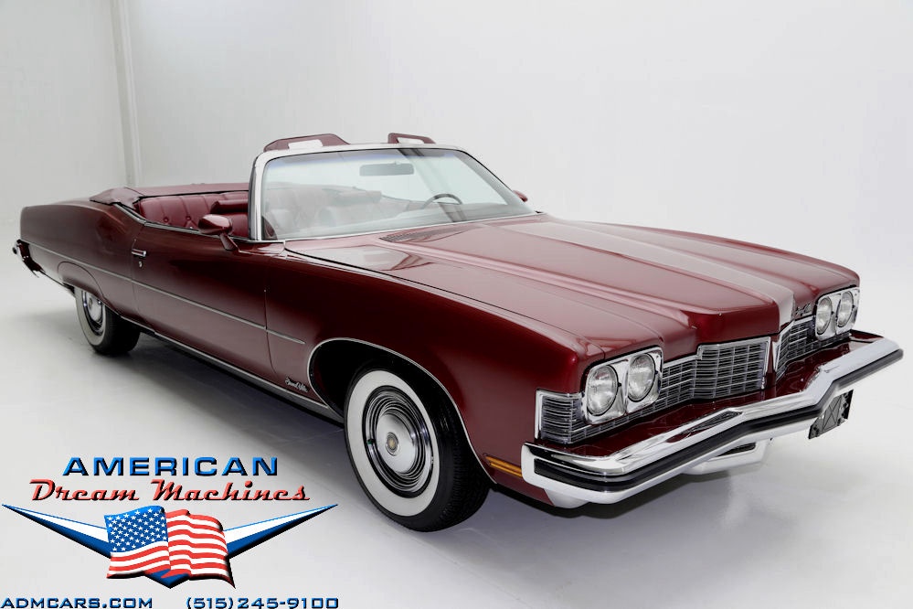 For Sale Used 1973 Pontiac Grand Ville convertible, loade convertible, 455 one owner | American Dream Machines Des Moines IA 50309