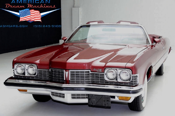 For Sale Used 1973 Pontiac Grand Ville convertible, loade convertible, 455 one owner | American Dream Machines Des Moines IA 50309