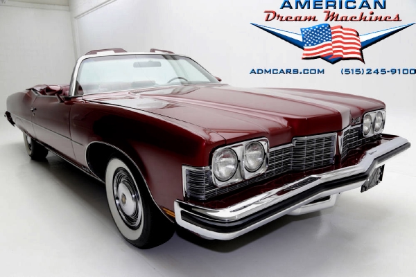 For Sale Used 1973 Pontiac Grand Ville convertible, loade convertible, 455 one owner | American Dream Machines Des Moines IA 50309