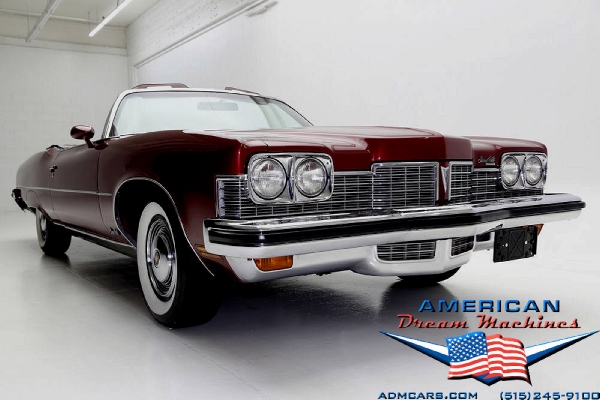 For Sale Used 1973 Pontiac Grand Ville convertible, loade convertible, 455 one owner | American Dream Machines Des Moines IA 50309