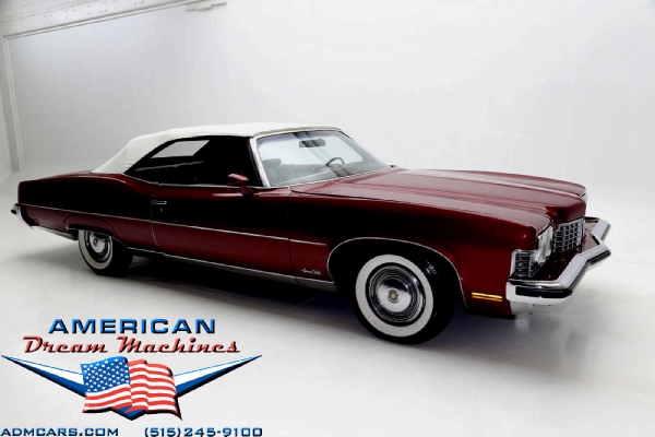 For Sale Used 1973 Pontiac Grand Ville convertible, loade convertible, 455 one owner | American Dream Machines Des Moines IA 50309