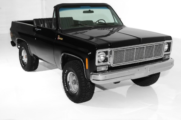 For Sale Used 1975 Chevrolet Blazer Black K5 4X4 Hardtop BFGS | American Dream Machines Des Moines IA 50309