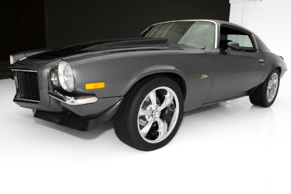 For Sale Used 1971 Chevrolet Camaro Charcoal, Black Stripes | American Dream Machines Des Moines IA 50309