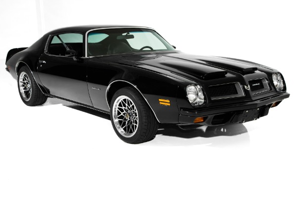 For Sale Used 1974 Pontiac Firebird Formula Black 4-Speed #s Match 400 AC | American Dream Machines Des Moines IA 50309