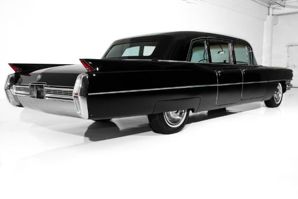 For Sale Used 1965 Cadillac Fleetwood Ominous Black Limo | American Dream Machines Des Moines IA 50309