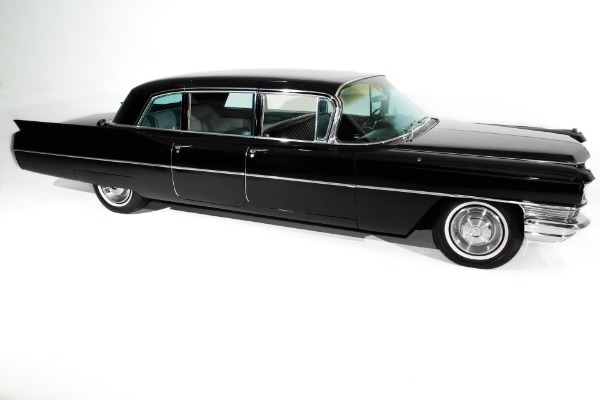 For Sale Used 1965 Cadillac Fleetwood Ominous Black Limo | American Dream Machines Des Moines IA 50309