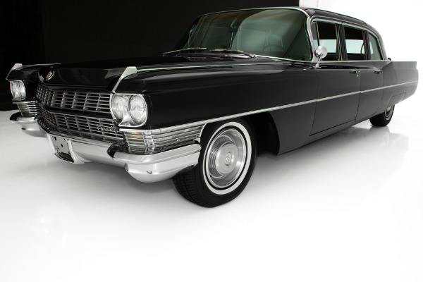 For Sale Used 1965 Cadillac Fleetwood Ominous Black Limo | American Dream Machines Des Moines IA 50309