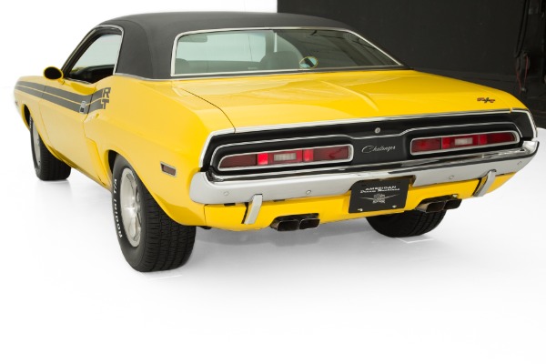 For Sale Used 1971 Dodge Challenger RT Yellow Rotisserie Car | American Dream Machines Des Moines IA 50309