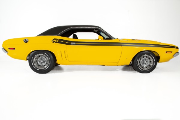 For Sale Used 1971 Dodge Challenger RT Yellow Rotisserie Car | American Dream Machines Des Moines IA 50309